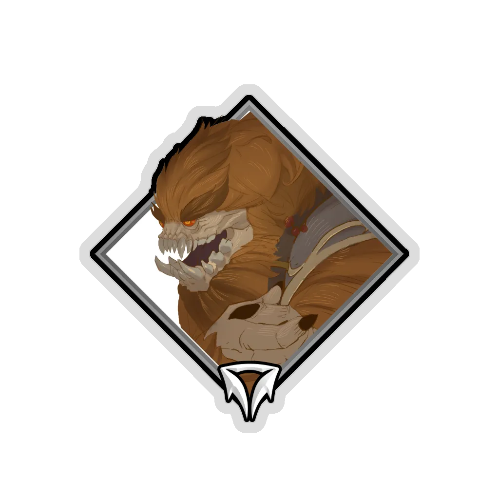 Glitter Crownfall Sticker - Abominable Snow Bandit