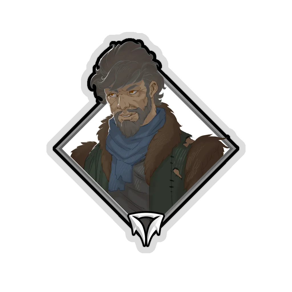 Glitter Crownfall Sticker - Geraldus