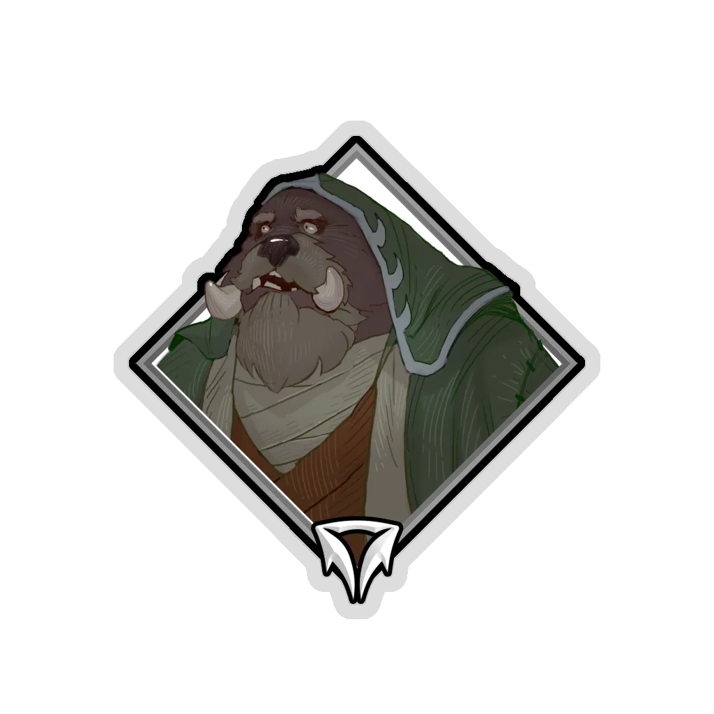 Gold Crownfall Sticker - Brother Lachlan