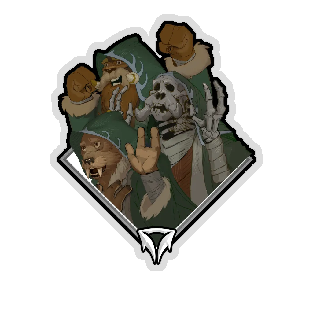 Crownfall Sticker - The Sunken Monks
