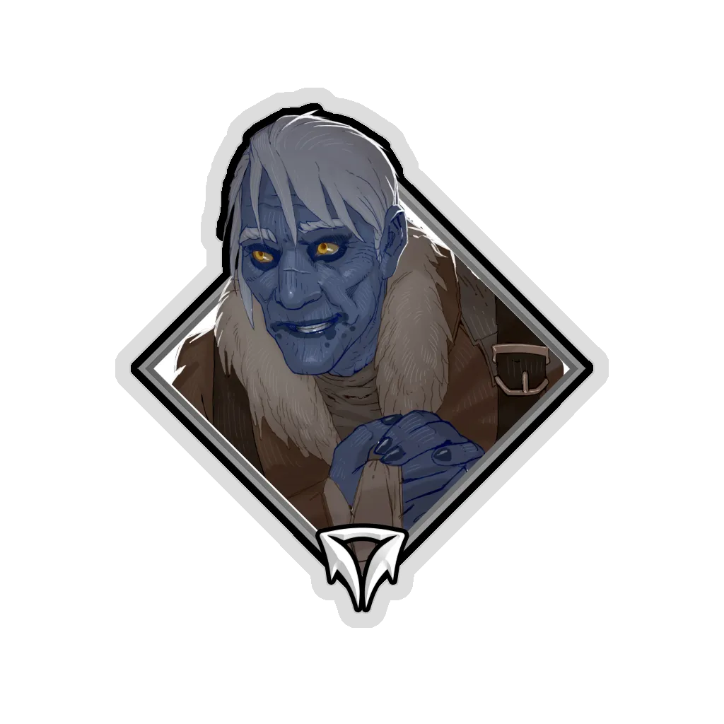 Holo Crownfall Sticker - Nezzo the Merchant