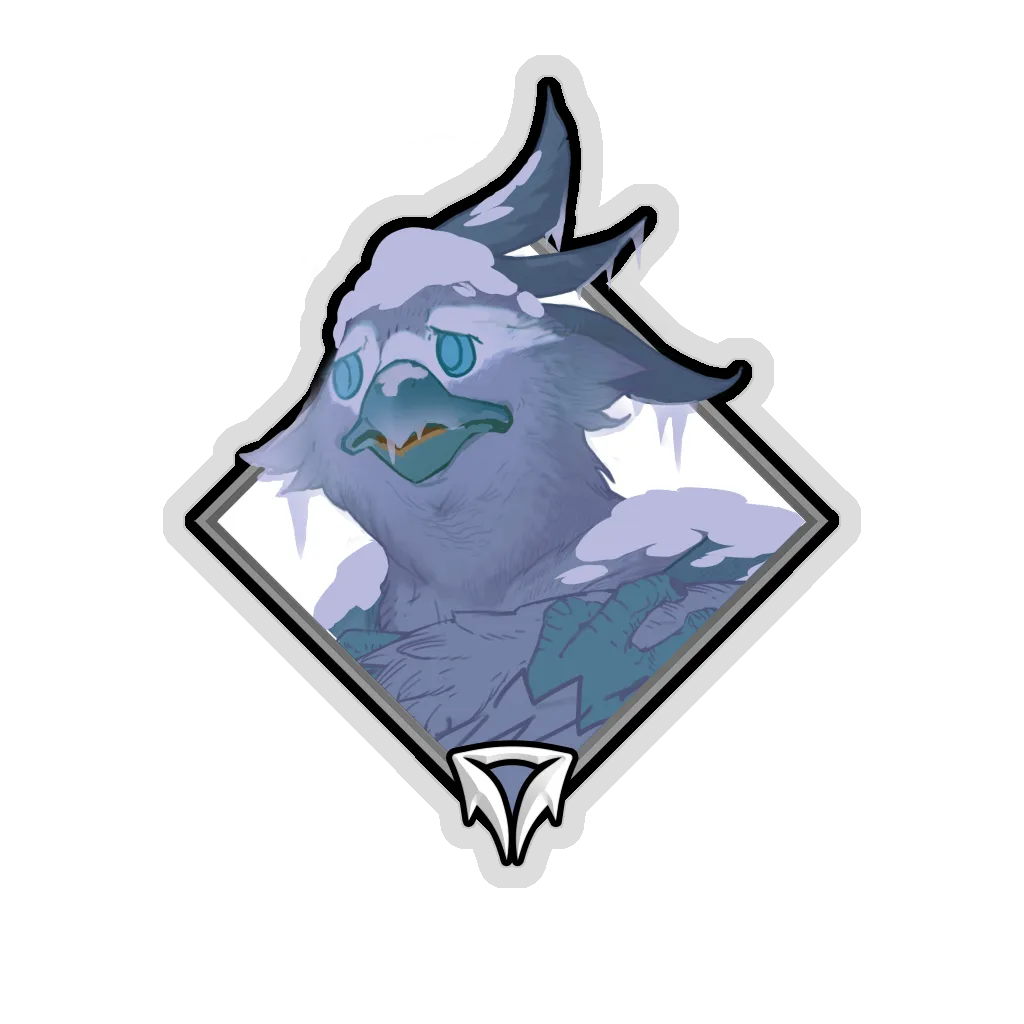 Gold Crownfall Sticker - Bakeet (Frozen)