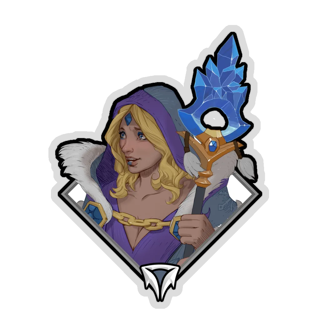 Crownfall Sticker - Crystal Maiden (Staff)