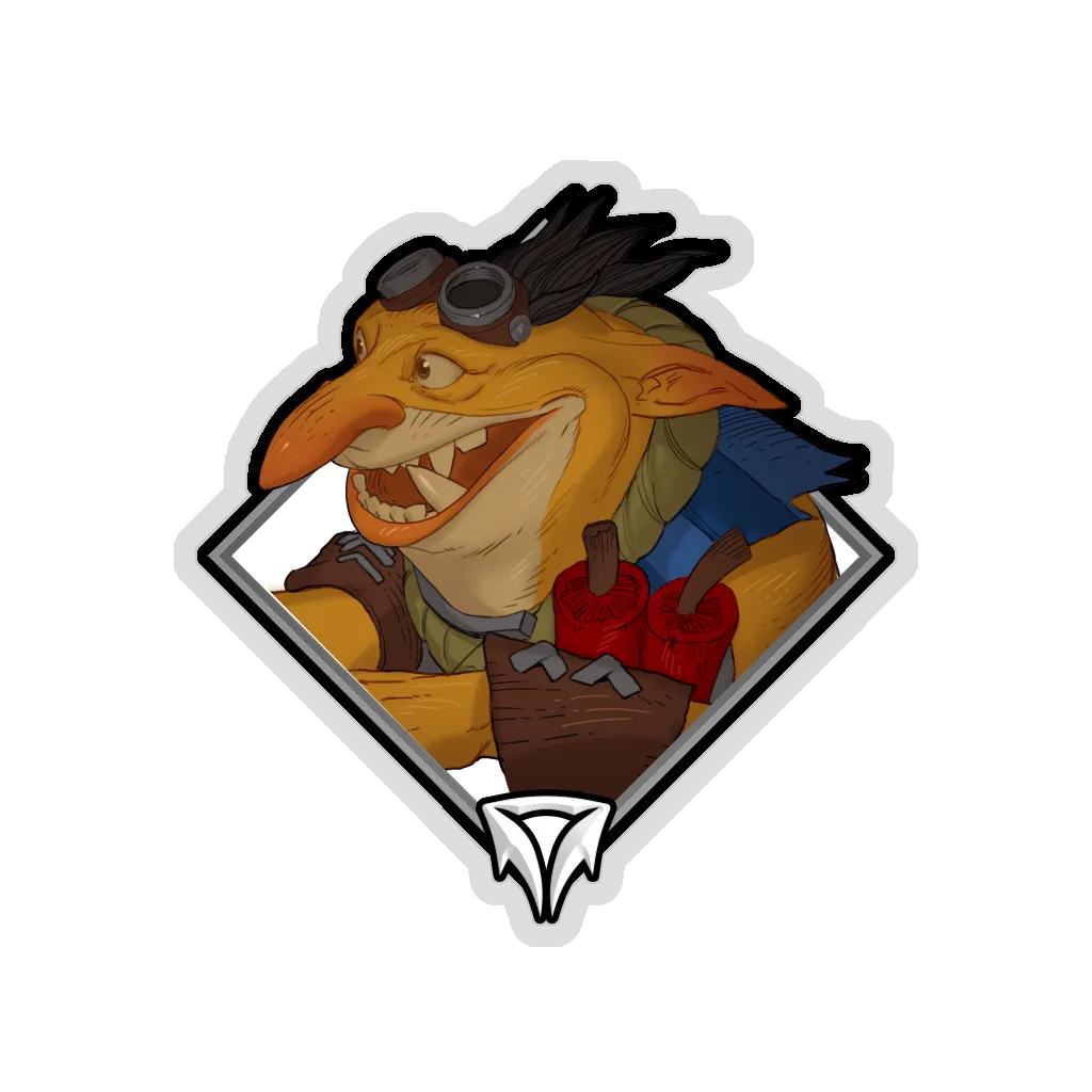 Glitter Crownfall Sticker - Spleen
