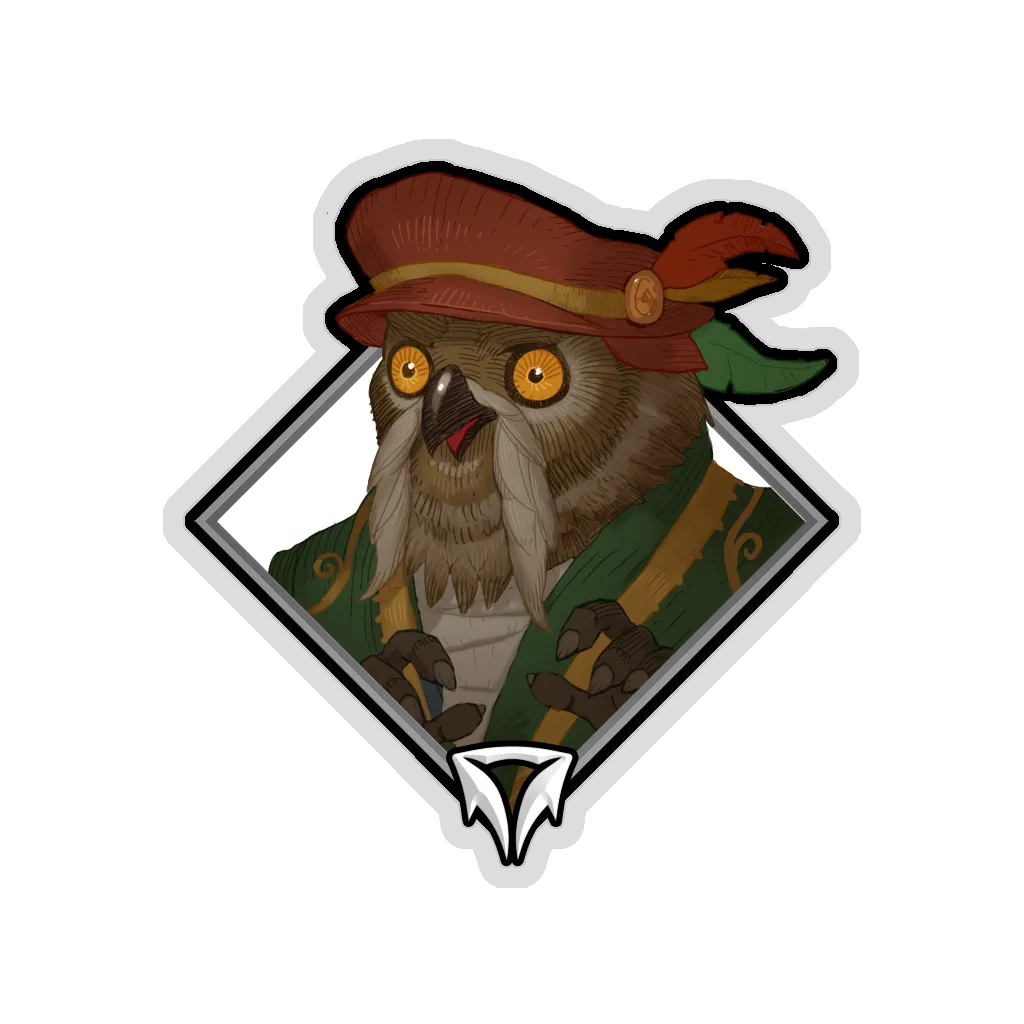 Holo Crownfall Sticker - Twobeard