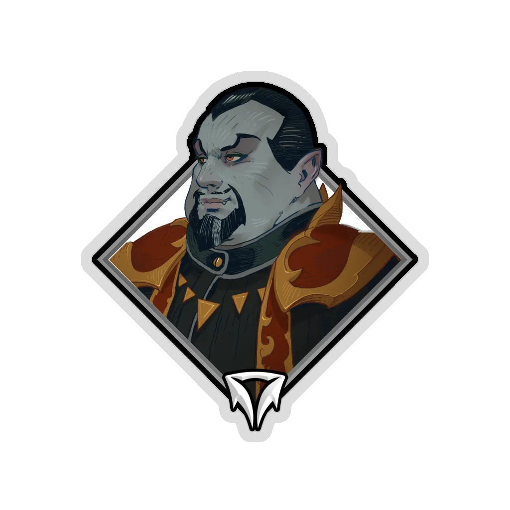 Crownfall Sticker - Baron Porculescu