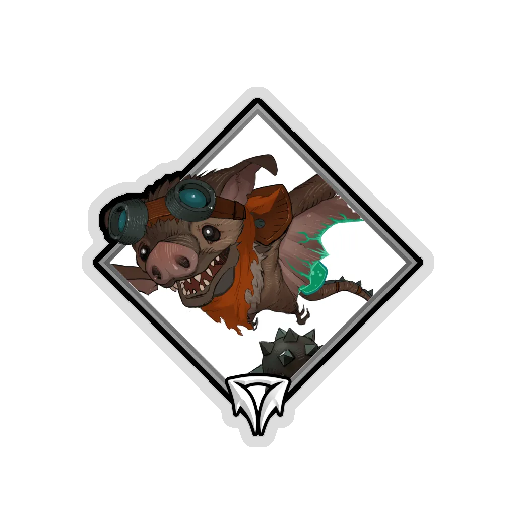Holo Crownfall Sticker - Sniffy