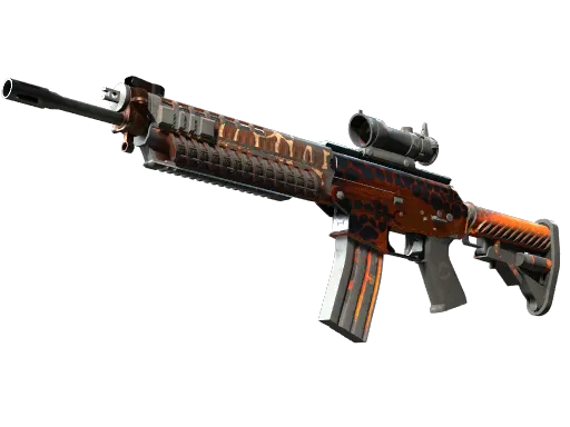 SG 553 | Tiger Moth (Battle-Scarred)