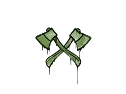 Sealed Graffiti | X-Axes (Battle Green)