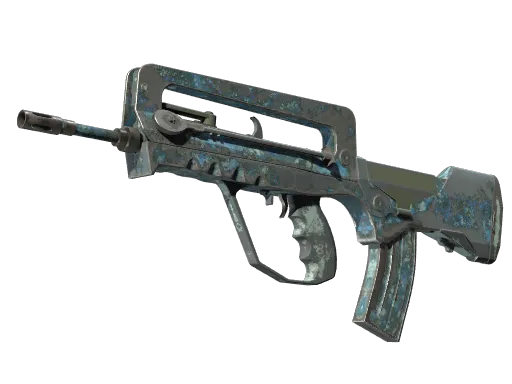 FAMAS | Cyanospatter (Battle-Scarred)