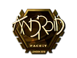 Sticker | ANDROID (Gold) | London 2018