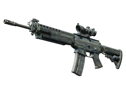 SG 553 | Wave Spray (Battle-Scarred)