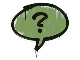 Sealed Graffiti | Question Mark (Battle Green)