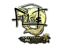 Sticker | FL1T (Gold) | Antwerp 2022