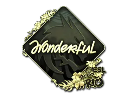 Sticker | w0nderful (Gold) | Rio 2022