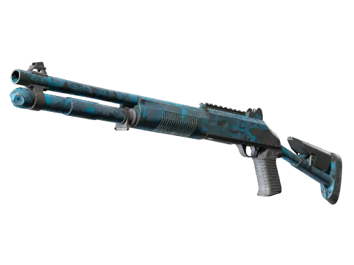 XM1014 | VariCamo Blue (Well-Worn)