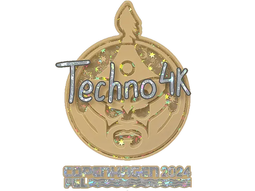 Sticker | Techno4K (Glitter) | Copenhagen 2024