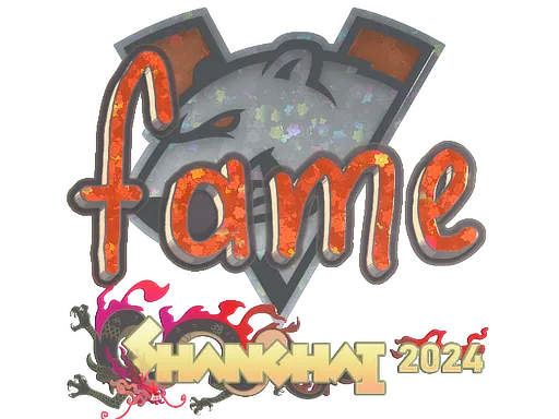 Sticker | fame (Glitter) | Shanghai 2024