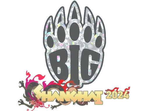 Sticker | BIG (Glitter) | Shanghai 2024