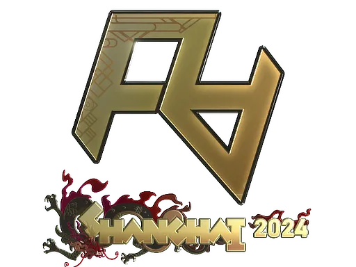 Sticker | Rare Atom (Gold) | Shanghai 2024