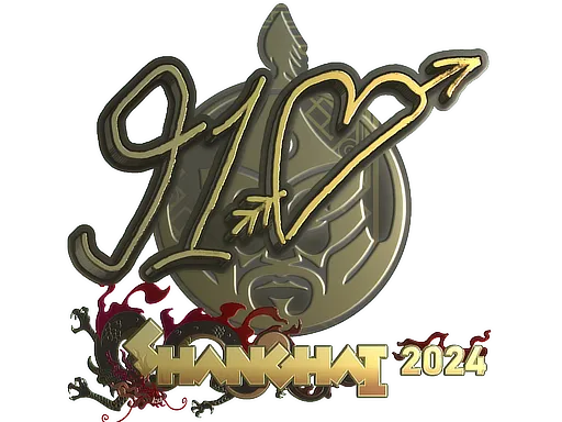 Sticker | 910 (Gold) | Shanghai 2024