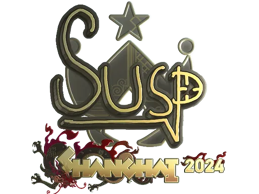 Sticker | susp (Gold) | Shanghai 2024