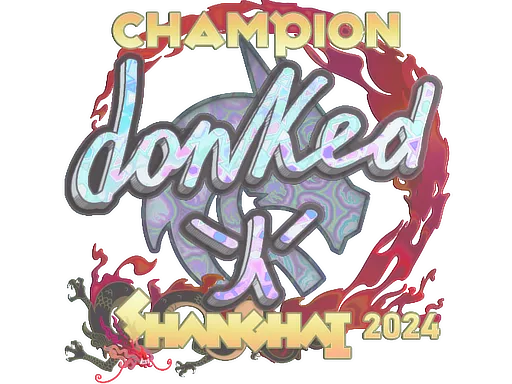 Sticker | donk (Holo, Champion) | Shanghai 2024