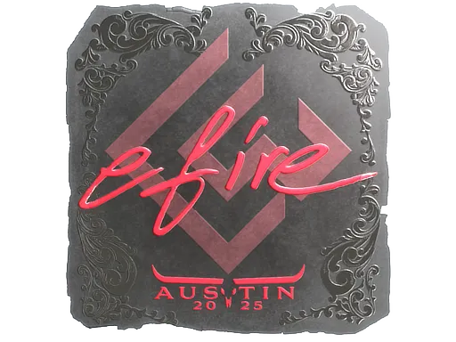 Sticker | efire (Foil) | Austin 2025