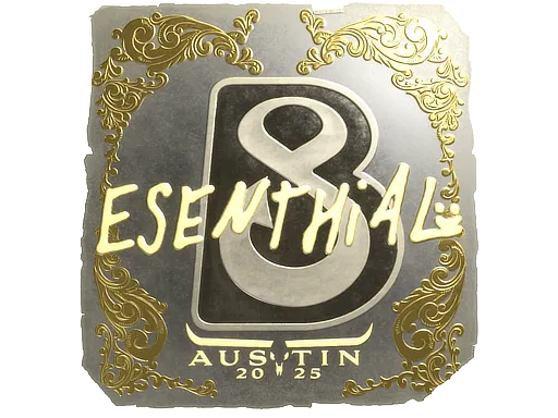 Sticker | esenthial (Gold) | Austin 2025