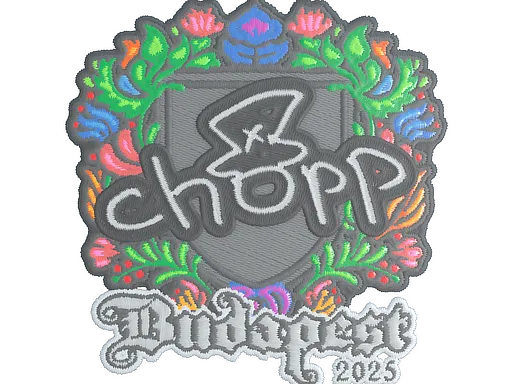 Sticker | chopper (Embroidered) | Budapest 2025