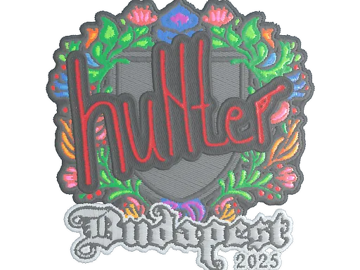 Sticker | huNter- (Embroidered) | Budapest 2025