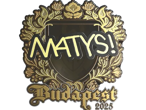 Sticker | MATYS (Gold) | Budapest 2025