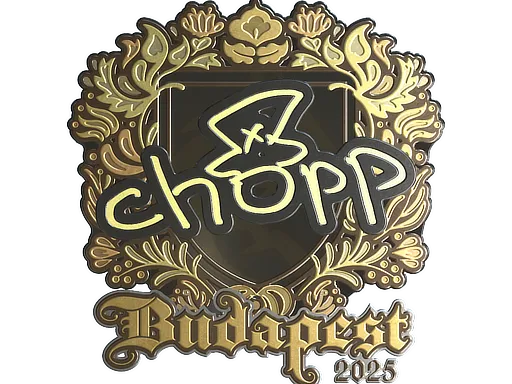 Sticker | chopper (Gold) | Budapest 2025