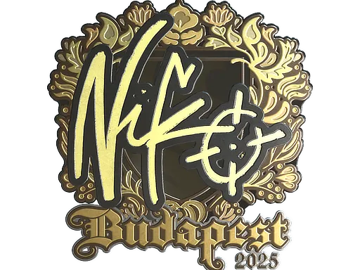 Sticker | NiKo (Gold) | Budapest 2025