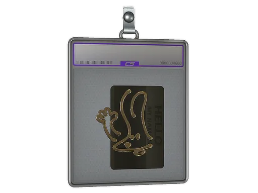 Sticker Slab | Hello FAMAS (Gold)