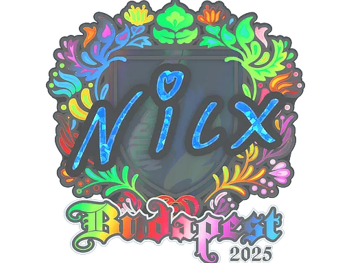 Sticker | nicx (Holo) | Budapest 2025