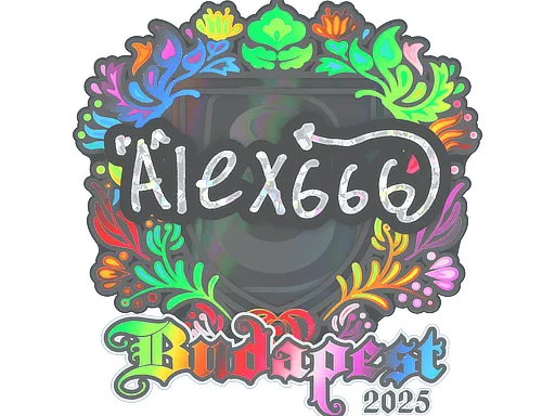 Sticker | alex666 (Holo) | Budapest 2025