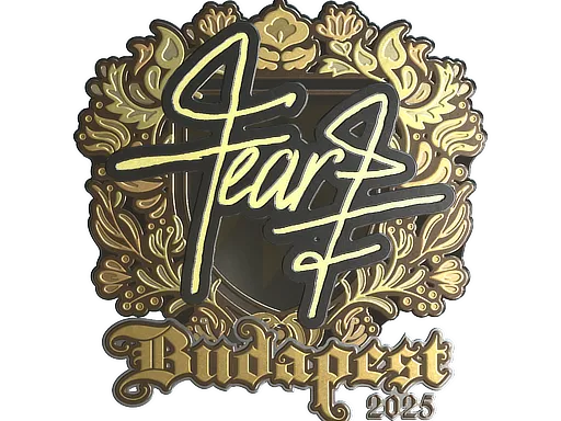 Sticker | fEAR (Gold) | Budapest 2025
