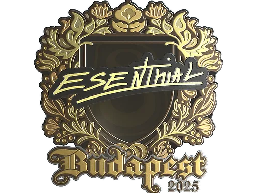 Sticker | esenthial (Gold) | Budapest 2025