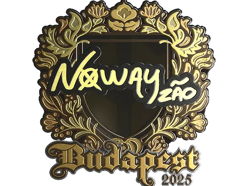 Sticker | noway (Gold) | Budapest 2025