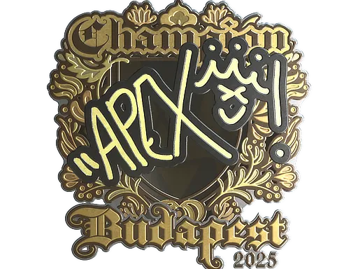 Sticker | apEX (Gold, Champion) | Budapest 2025