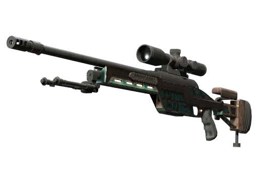 SSG 08 | Azure Glyph (Battle-Scarred)