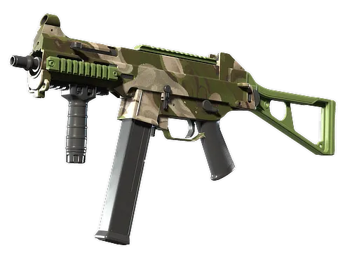 UMP-45 | Green Swirl (Minimal Wear)