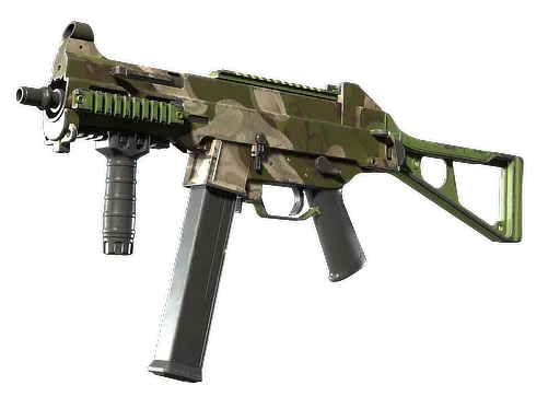 UMP-45 | Green Swirl (Well-Worn)