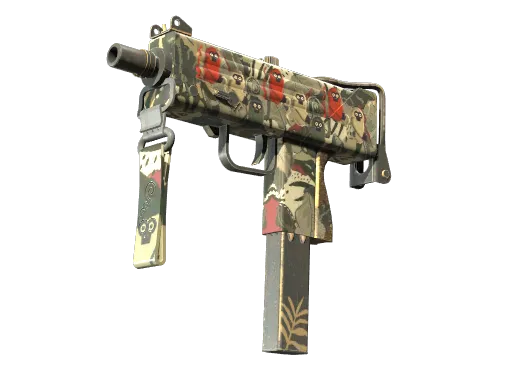 MAC-10 | Monkeyflage (Minimal Wear)