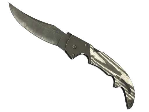 ★ Falchion Knife | Black Laminate (Battle-Scarred)