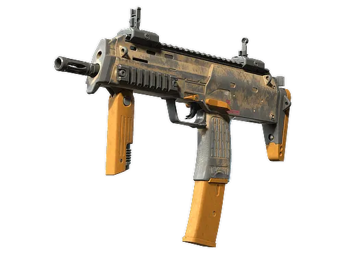 MP7 | Short Ochre (Battle-Scarred)