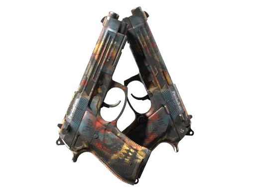 Dual Berettas | Hideout (Well-Worn)