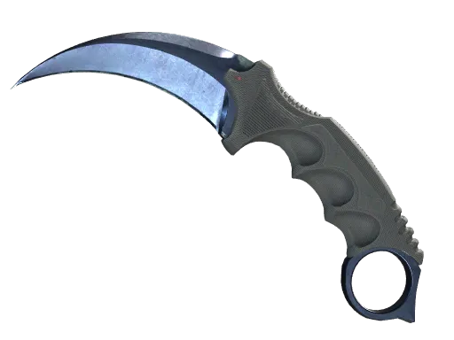 ★ Karambit | Blue Steel (Battle-Scarred)