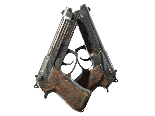StatTrak™ Dual Berettas | Hideout (Battle-Scarred)